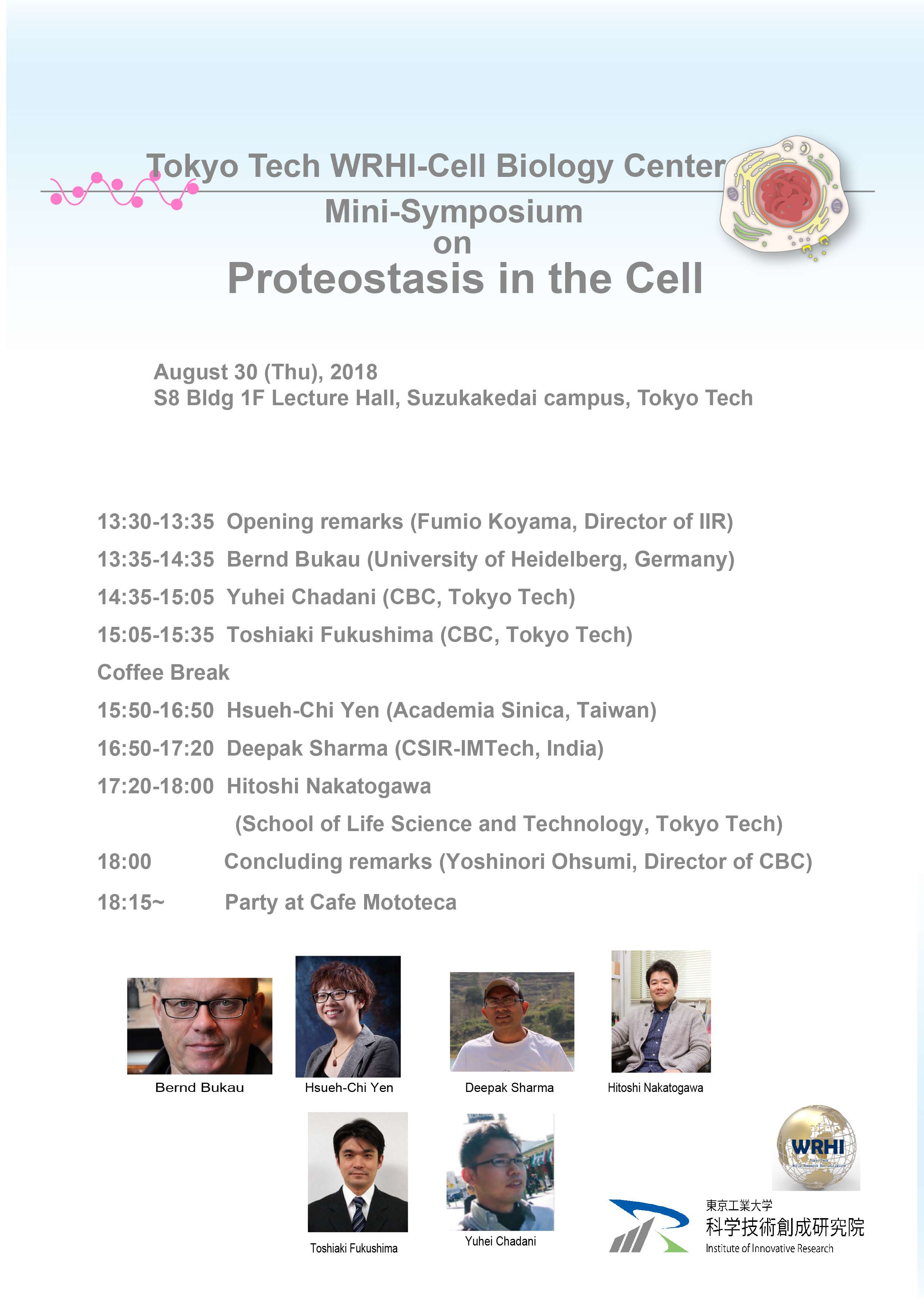 International Mini Symposium [Proteostasis in the Cell]